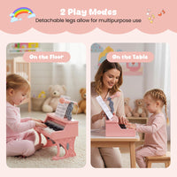 Mini Keyboard Piano for Kids, 25 Keys Electric Piano w/Music Stand & Microphone