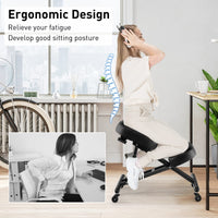 Giantex Ergonomic Kneeling Chair, Height Adjustable Kneeling Stool