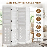 170cm Tall Wood Room Divider with 4/6 Panel