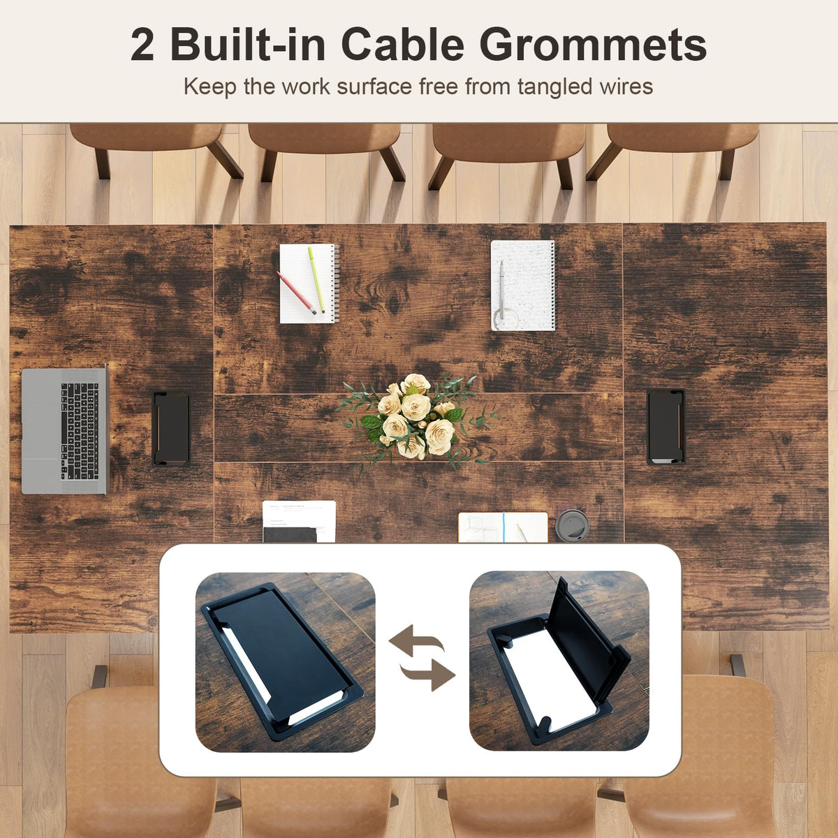 240 x 120cm Large Meeting Table Seats up to 10 People