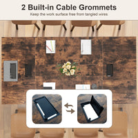 240 x 120cm Large Meeting Table Seats up to 10 People