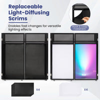 Portable DJ Booth with Scrims & Carrying Bag