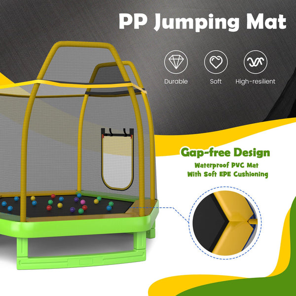 Trampoline for Kids 7FT Kids Trampoline with Slide