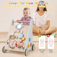 7 in 1 Push and Pull Learning Walker with Multi-Activity Toys for Kids