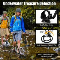 Metal Detector for Adults, Professional Higher Accuracy Gold Detector with Backlit LCD Display