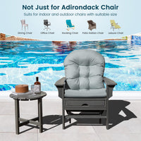 Patio Chair Cushion for Adirondack, High Back Rocking Chair Cushion w/Fixing Straps