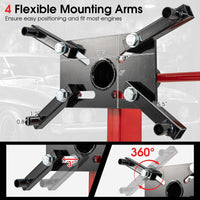 Engine Stand 340kg Heavy Duty with 360 Rotating Head and 4 Adjustable Arms