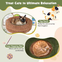 1.5m Multi-Level Cat Tree for Indoor Cats, Cute Cat Tower