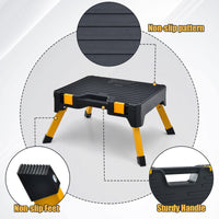 Folding Step Ladder with Wide Pedal for Kitchen