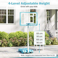 Pool Basketball Hoop with 82cm Shatterproof Backboard