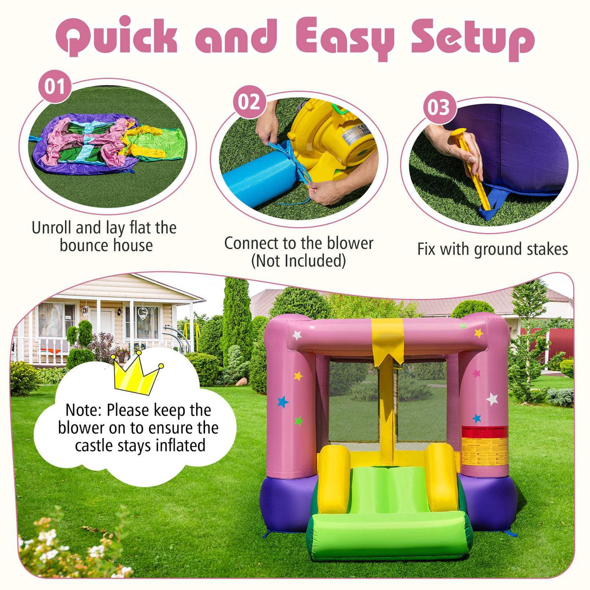Inflatable Bounce House, Kids Jumping Castle