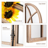 Giantex Arched Window-Like Wall Mirror 88 x 60CM, Decorative Arch Mirror