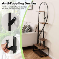 6-Tier Metal Plant Stand, Heart-Shape Ladder Plant Shelves, 2 Pack