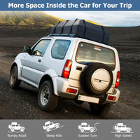 595 L Car Roof Bag with Door Hooks and Non-slip Mat