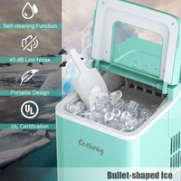 Countertop Ice Maker, Bullet Ice Cubes Ready in 8 Mins
