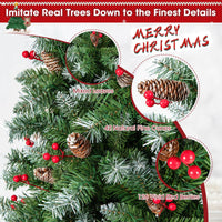 1.5M Hinged Christmas Tree with 8 Lighting Modes, Memory Function
