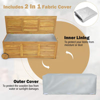 182L Outdoor Storage Box on Wheels