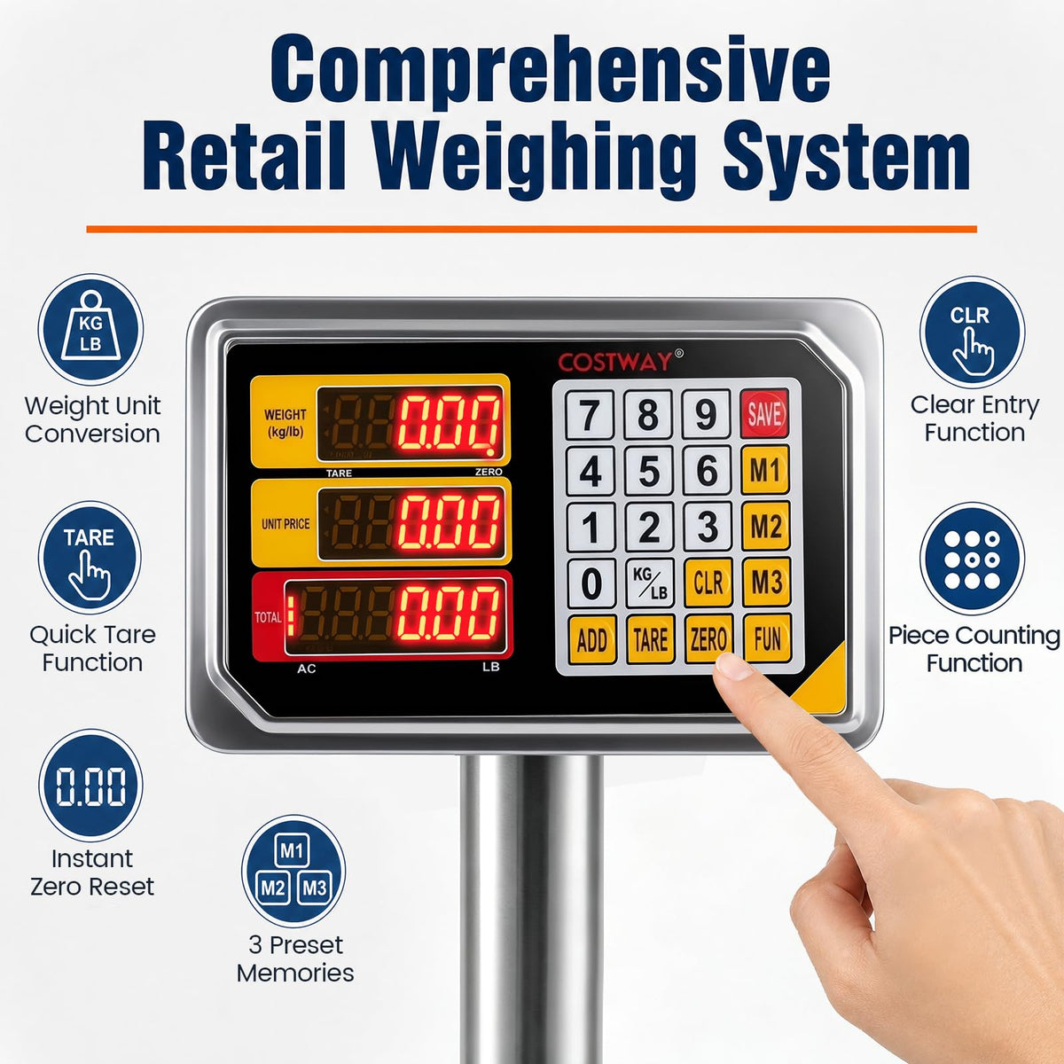Giantex 150KG Heavy Duty Digital Folding Platform Scale