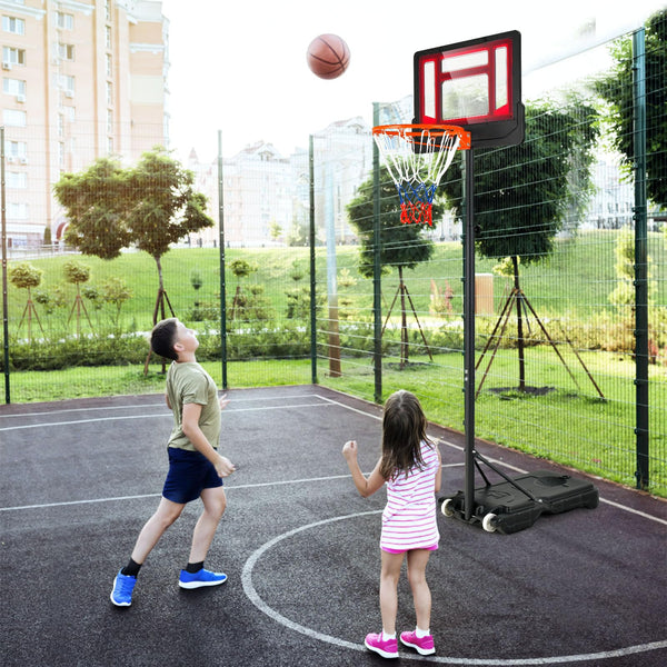 Kids Basketball Hoop, Weather-Resistance Basketball Goal Toy with Adjustable Height 132-251cm