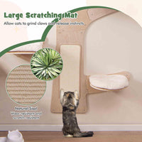 Wall-Mounted Cat Tower, Cat Wall Shelves Furniture