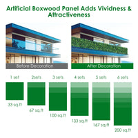 12 Pieces Artificial Plant Vertical Garden Wall Panels