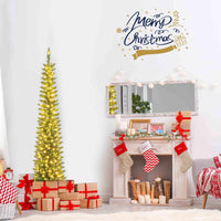 Artificial Christmas Tree with Branch Tips and Warm LED Lights