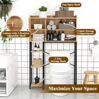 Over The Toilet Storage Cabinet Space-saving Bathroom Toilet Organizer