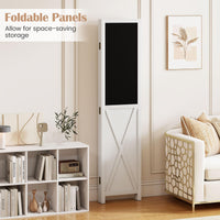 Giantex 170 CM Tall 4-Panel Room Divider with 2 Blackboards & 2 Whiteboards
