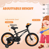 Kids Bike for 4-7 Years Old Sport Bicycle Adjustable with Training Wheels