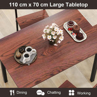 Dining Table Set for 4, Modern 5-Piece Kitchen Table & Chairs Set