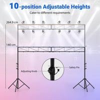Portable Lighting stand System, Height Adjustable DJ Light Stand