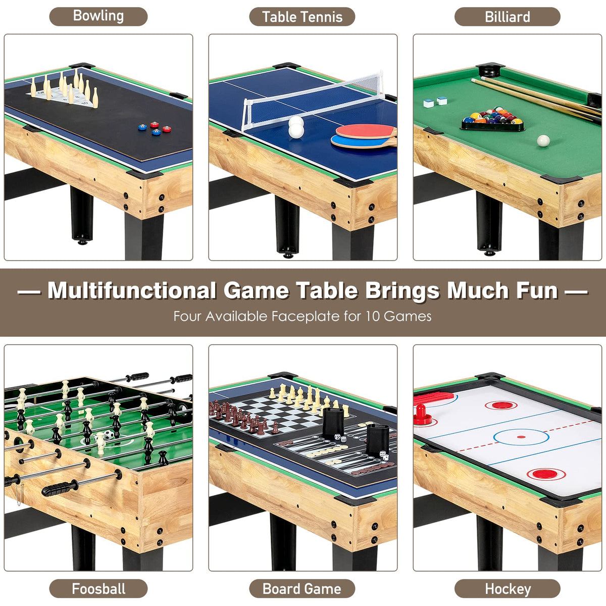 Multi Game Soccer Table Set/Foosball Table