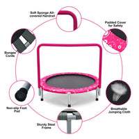 Giantex 36-Inch Mini Trampoline for Kids, ASTM Approved Foldable Rebounder Trampoline