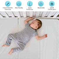 Tri-fold Pack and Play Mattress Pad, Dual Sided Baby Foam Playard Mattresses