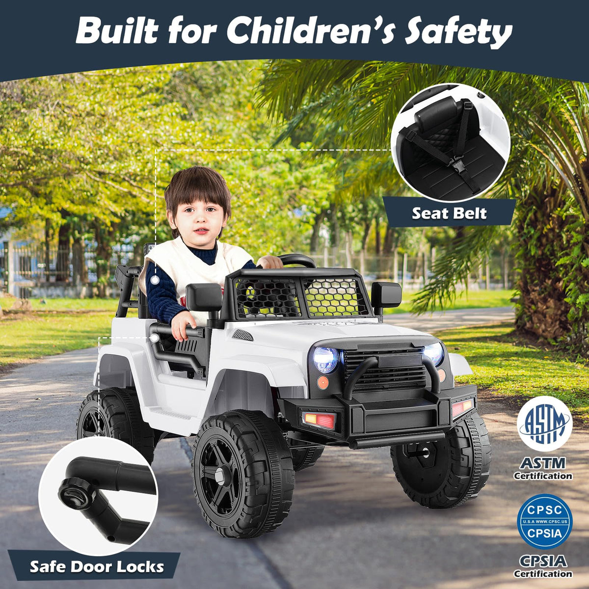 12v Inflatable Electric Ride 12V Ride On Truck Battery Powered Electric Ride On Car with Remote Con ...