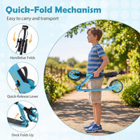 Foldable Kick Scooter for Teens Adults with Light-up Wheels
