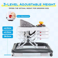 Foldable Baby Walker Toddler Activity Center Push Walker