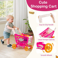 76PCS Supermarket Playset, Kids Pretend Play Grocery Store Set with Shopping Cart