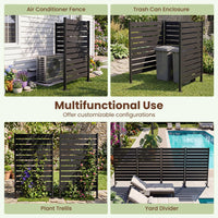 Decorative Privacy Screen 93x155cm No Dig Fence for Pool or Lawn