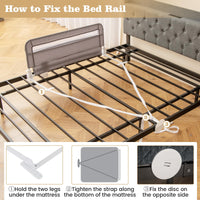 Bed Rail Guard for Toddlers with Removable and Washable Cover