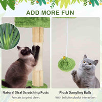 160cm Cat Tree Multi-Level Aesthetic Stripped Kitten Tower w/Sisal Posts Indoor