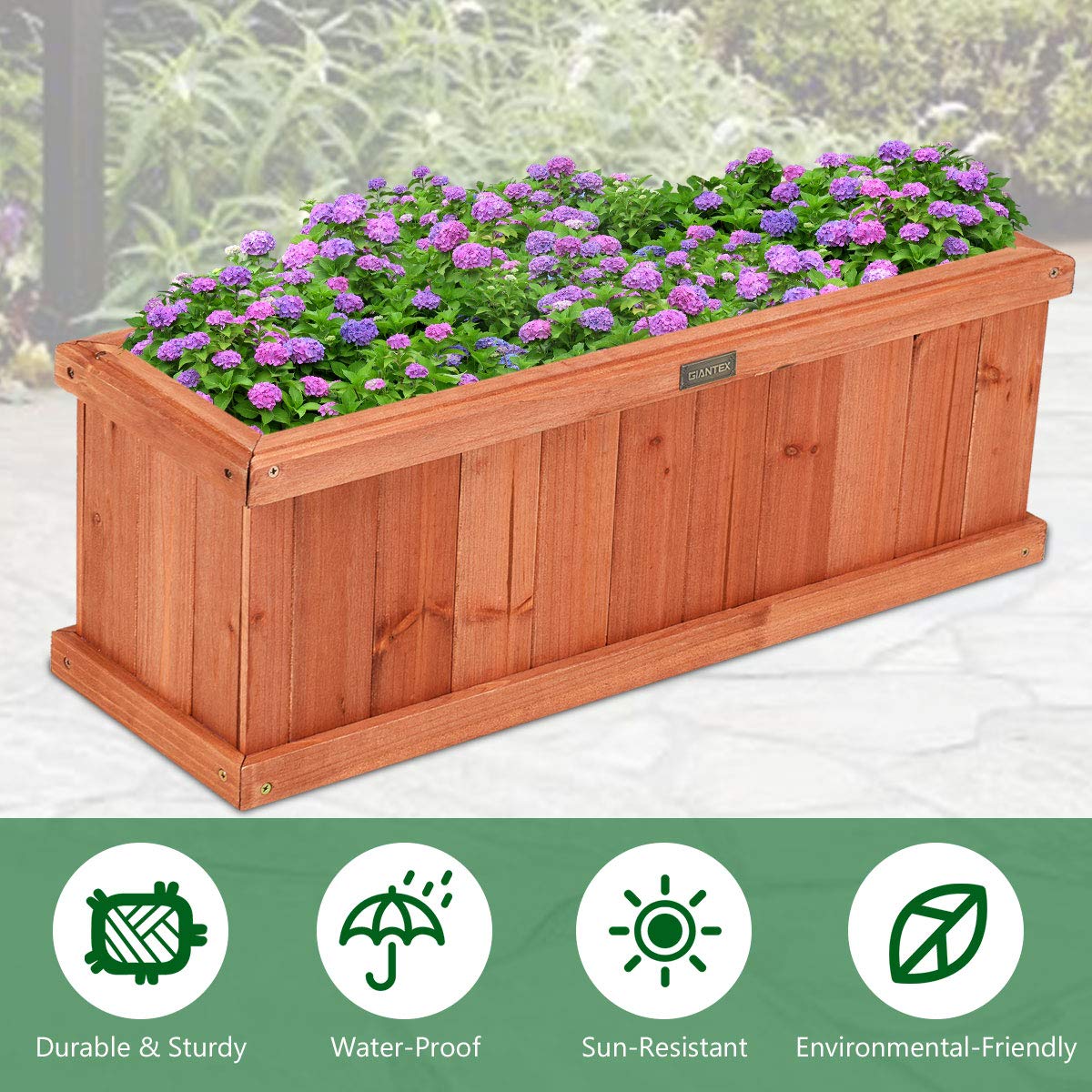 Giantex Raised Garden Bed, Flower Vegetable Herb Planter