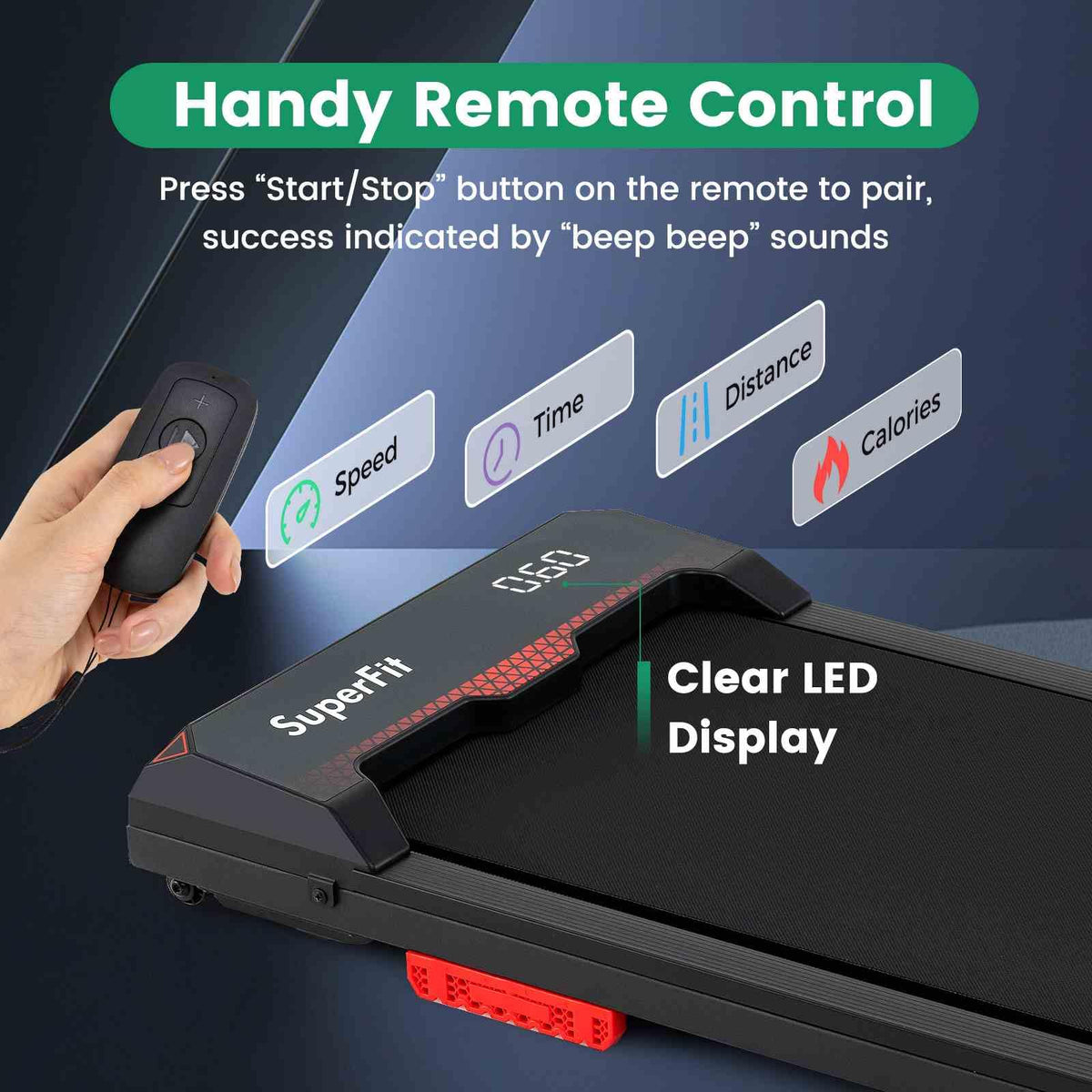 Under Desk Treadmill with Remote and APP Control
