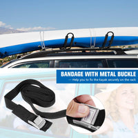 et of 4 U-Bar Kayak Racks with Bandage