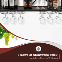 Giantex Wall Mounted Wine Rack, Wine Display Shelf