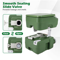 Portable Camping Toilet Porta Potty with Level Indicator