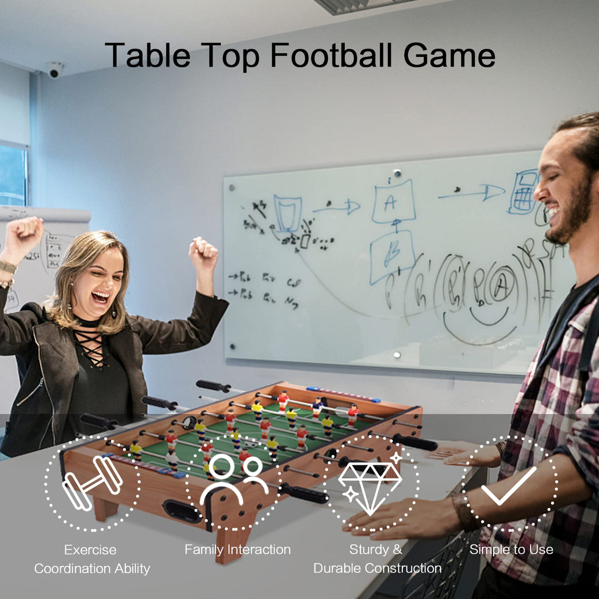 Multi Game Soccer Table Set/Foosball Table, Combo Game Combination Table Set