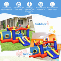 Inflatable Bounce House, 5 in 1 Bouncy Castle for Kids with Playhouse