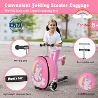 2-IN-1 Kids Luggage with Wheels for Kids Ages 5+