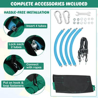 100cm Saucer Tree Swing with Adjustable Ropes and Carabiners for Kids